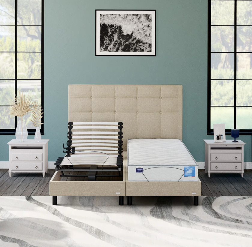 Sommier électrique tapissier duo GRAVITY Sommier électrique tapissier duo GRAVITY
