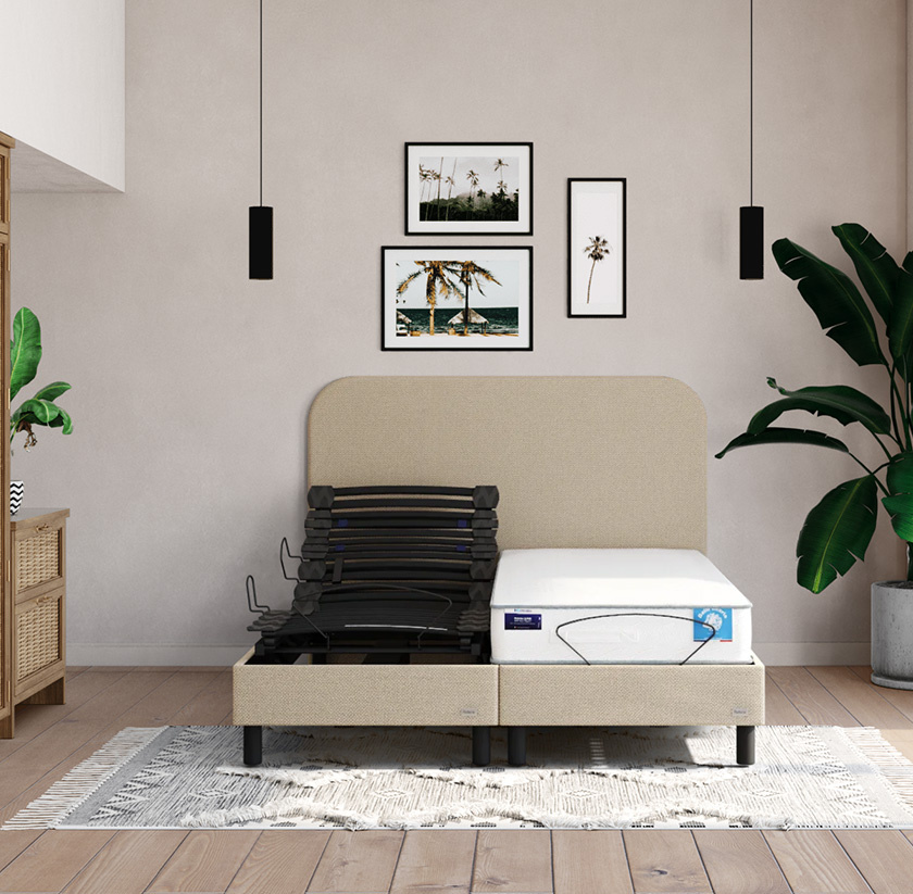 Sommier électrique tapissier duo SERENITY Sommier électrique tapissier duo SERENITY