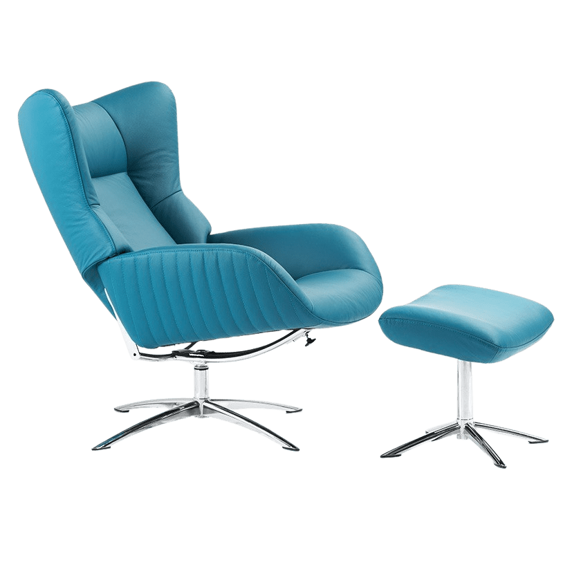 Fauteuil relax design avec repose-pieds STOCKHOLM