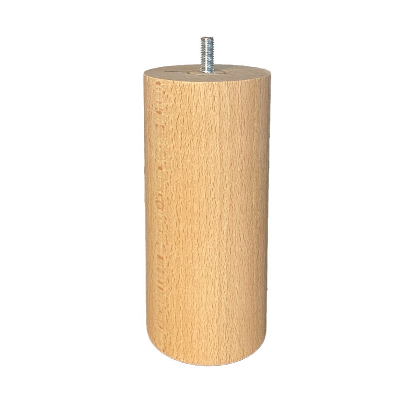 Jeu de 4 pieds cylindriques diamètre 7 cm