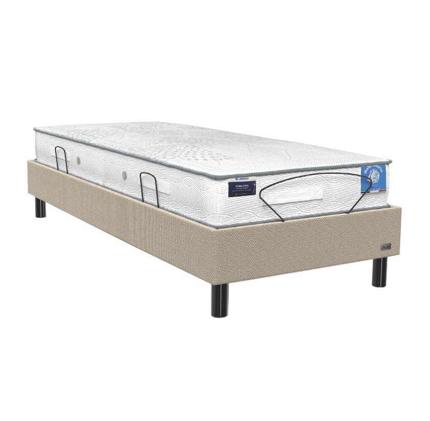 Lit électrique tapissier solo SERENITY + LUNIS