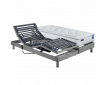 Sommier électrique bois massif ZENEO + Matelas 100% latex LUNIS