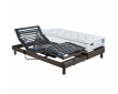 Sommier électrique bois massif ZENEO + Matelas 100% latex LUNIS